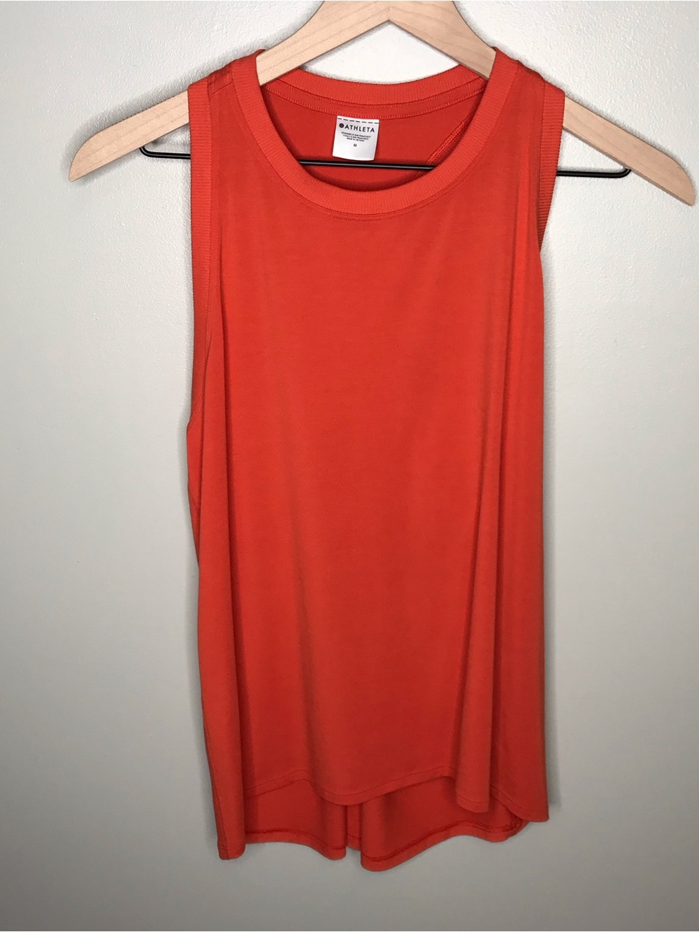 Athleta Bright Orange Performance Tank Top Sz Medium
